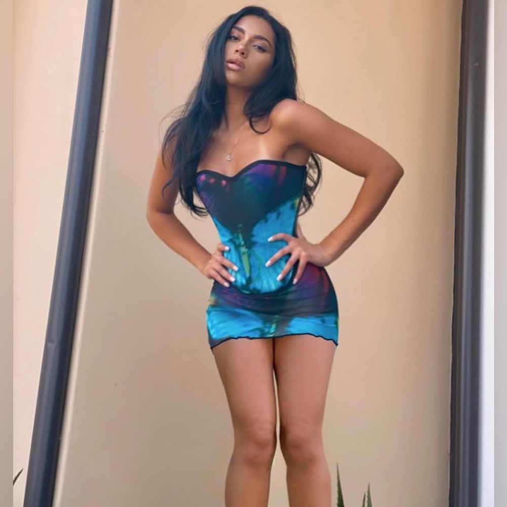 Alejandro Collection Set Butterfly Corset + Mesh skirt Size M 
Great Condition